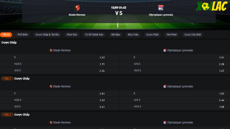 Rennes vs Lyon